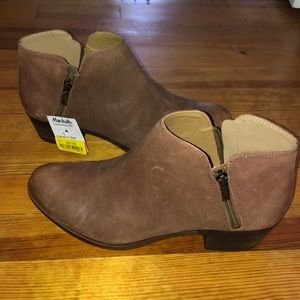 Lucky Brand Cognac Booties